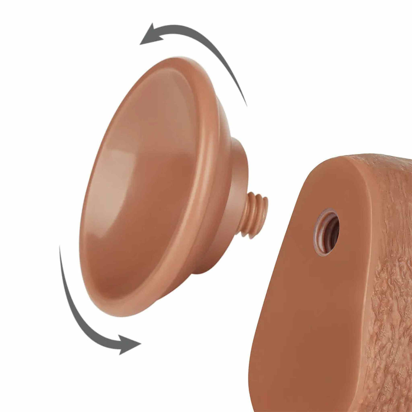 Fallo Mulatto Super Realistico con Pelle Scorrevole come un Membro Vero - 9″