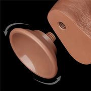 Fallo Mulatto Super Realistico con Pelle Scorrevole come un Membro Vero - 9″