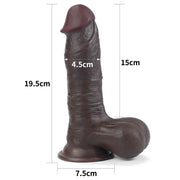 Fallo Nero Scappellabile 7.8″