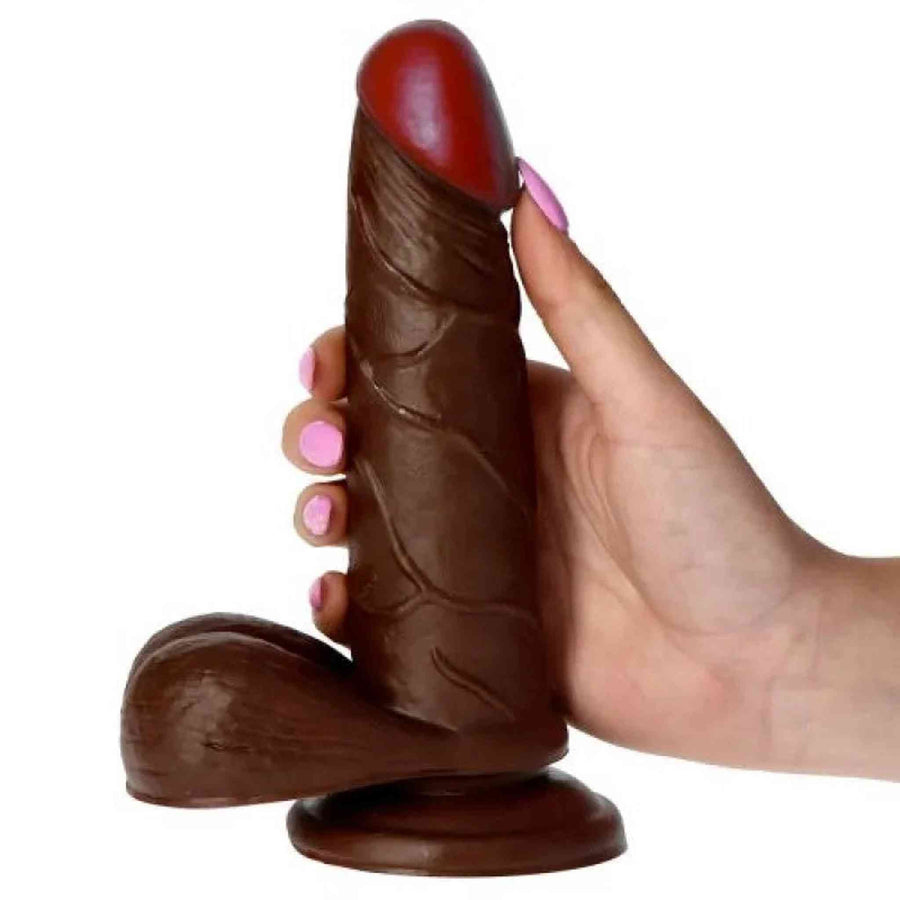 Realistic Mulatto Phallus 17 cm Ø 4 cm