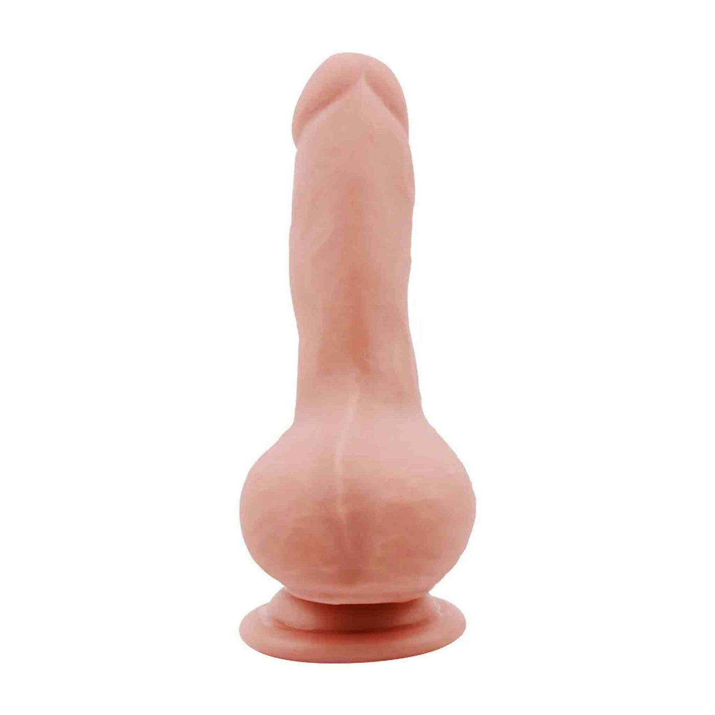 Fallo Realistico Super Morbido con Ventosa e Testicoli 19 cm, 16 cm penetrabili Ø max. 4 cm