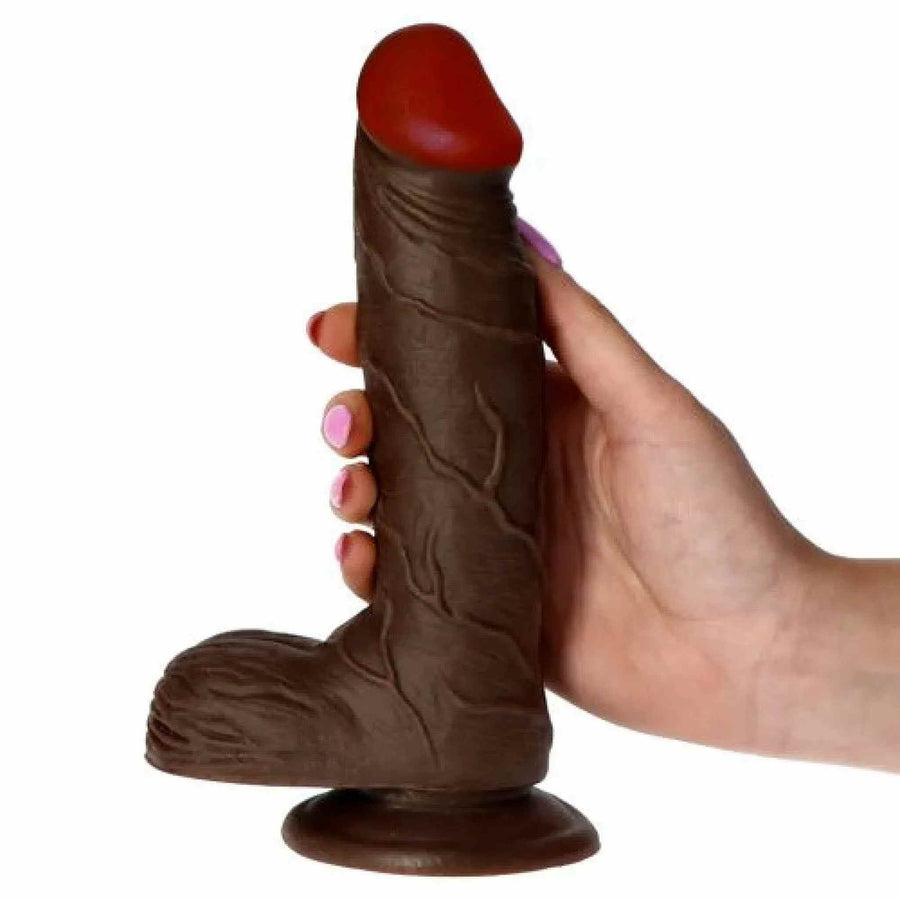 Realistic Vibrant Phallus with Suction Cup 20 cm Ø 4 cm