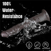 Fallo Realistico Vibrante e Roteante Con Ventosa e Telecomando Wireless 10″ Nero