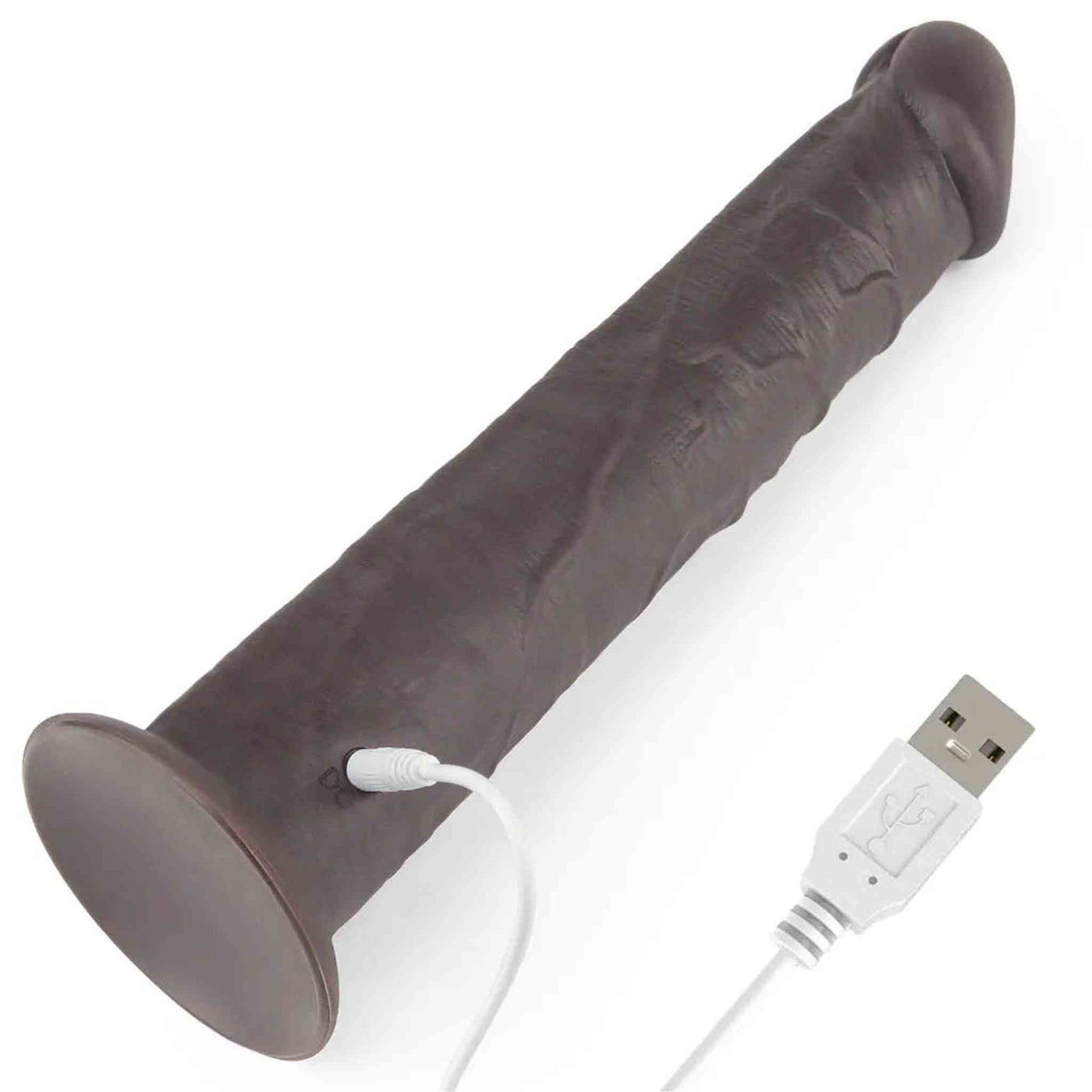 Fallo Realistico Vibrante e Roteante Con Ventosa e Telecomando Wireless 10″ Nero