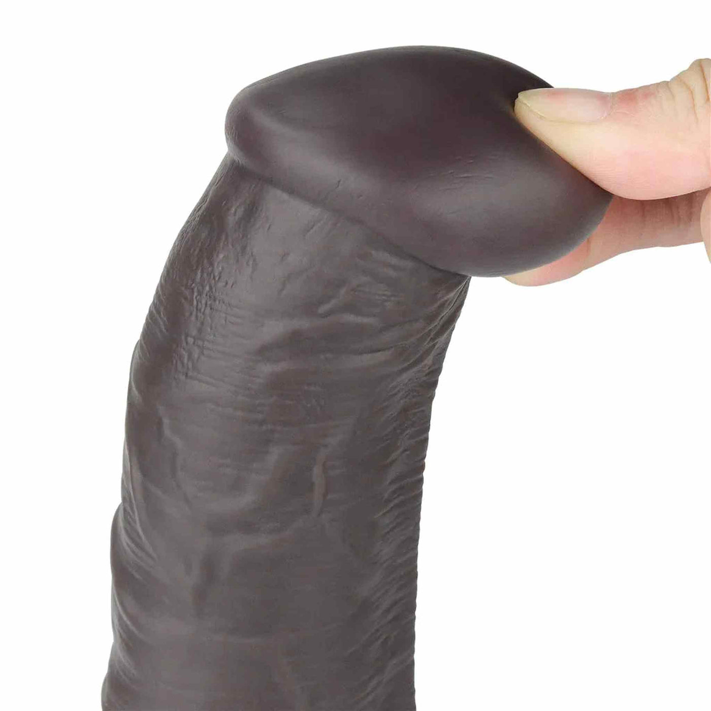 Fallo Realistico Vibrante e Roteante Con Ventosa e Telecomando Wireless 10″ Nero