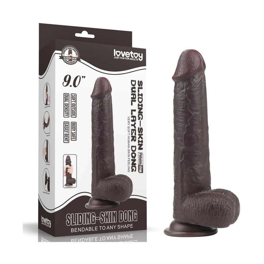 Black Shapeable Dildo 9''