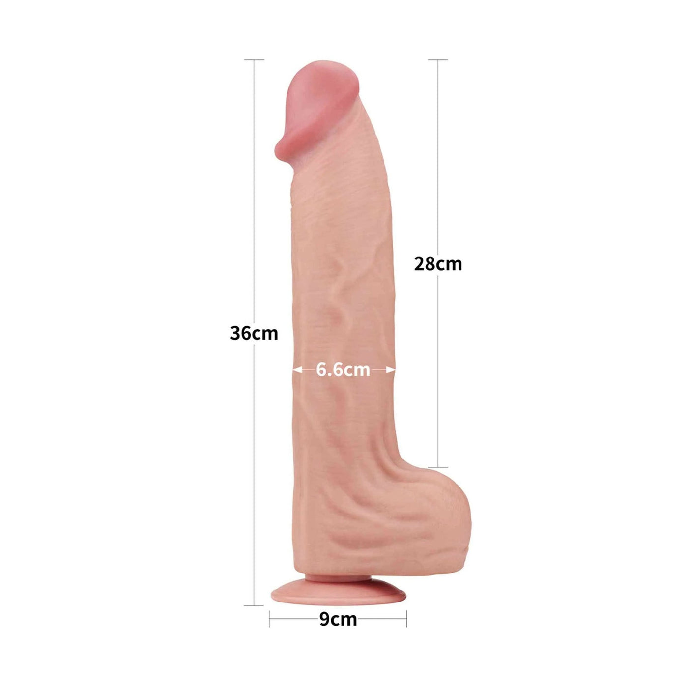 Fallo Scappellabile Super Realistico 36 cm
