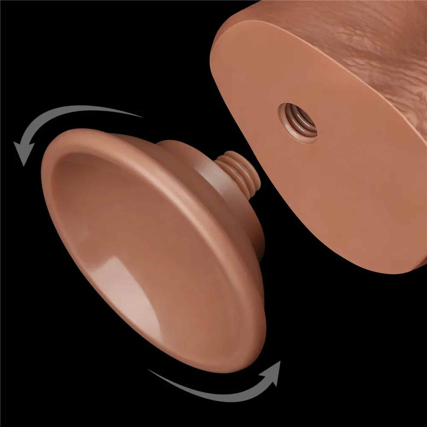 Fallo Scappellabile come un pene vero 7.5″ Mulatto
