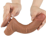 Fallo Scappellabile come un pene vero 7.5″ Mulatto