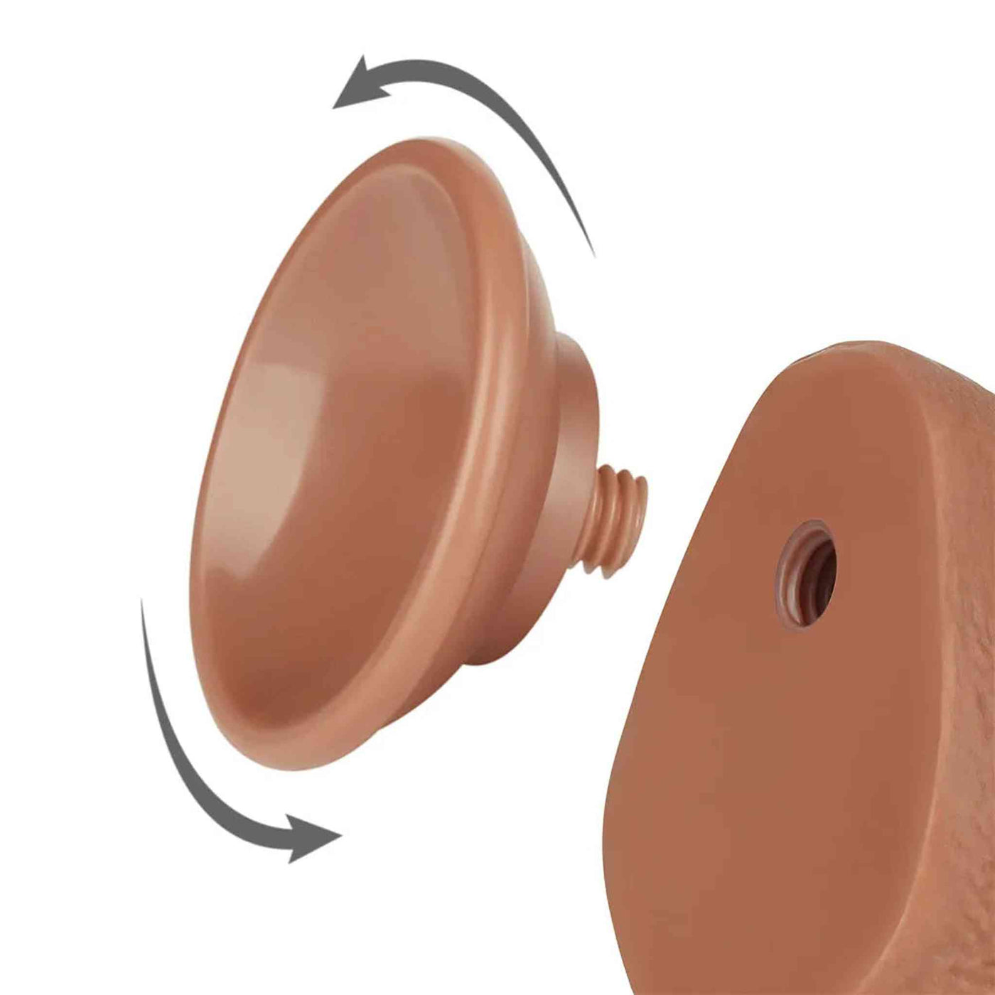 Fallo Scappellabile come un pene vero 7.5″ Mulatto