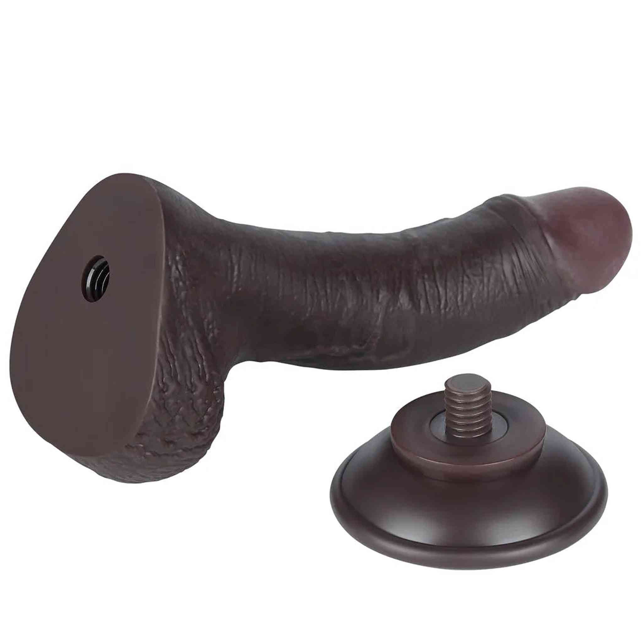 Fallo Scappellabile come un pene vero 7.5″ Nero