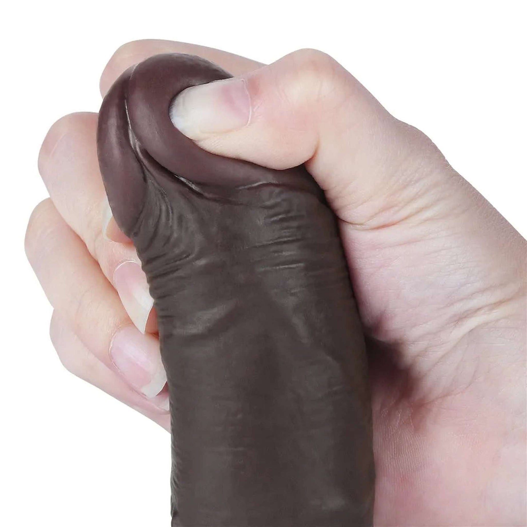 Fallo Scappellabile come un pene vero 7.5″ Nero