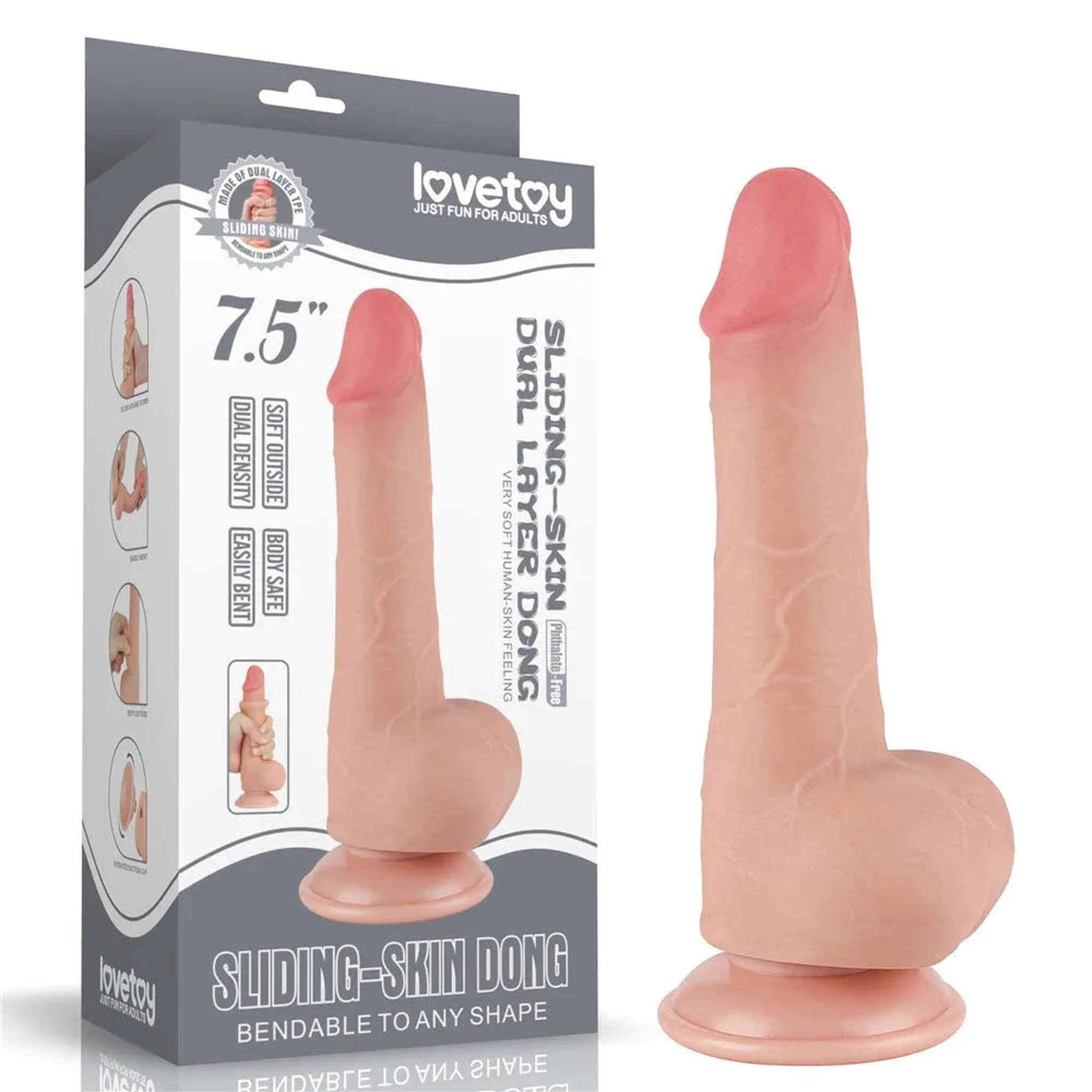 Fallo Scappellabile come un pene vero - 7.5″ Rosa Carne
