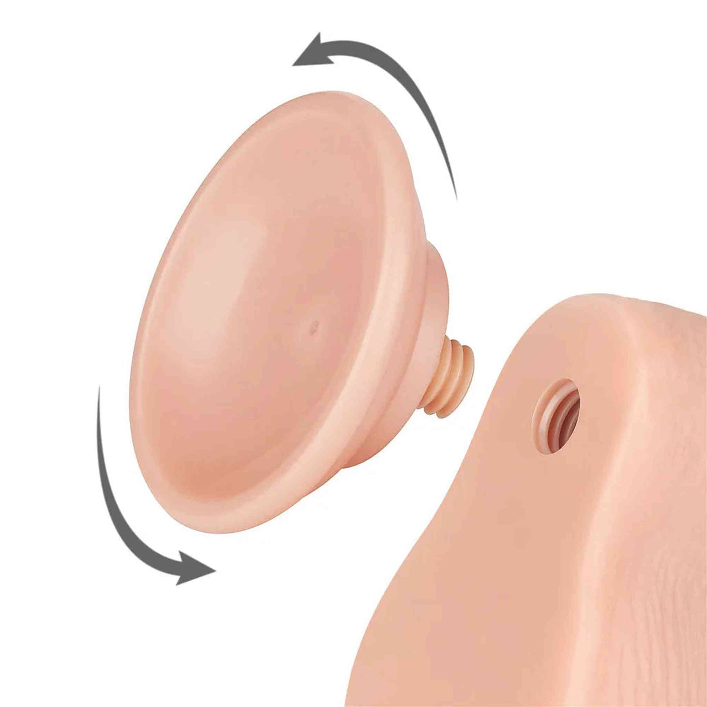 Fallo Scappellabile come un pene vero 7.5″ - Rosa Carne