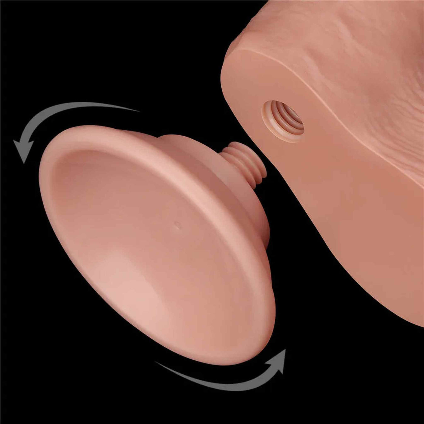 Fallo Scappellabile come un pene vero 7.5″ - Rosa Carne