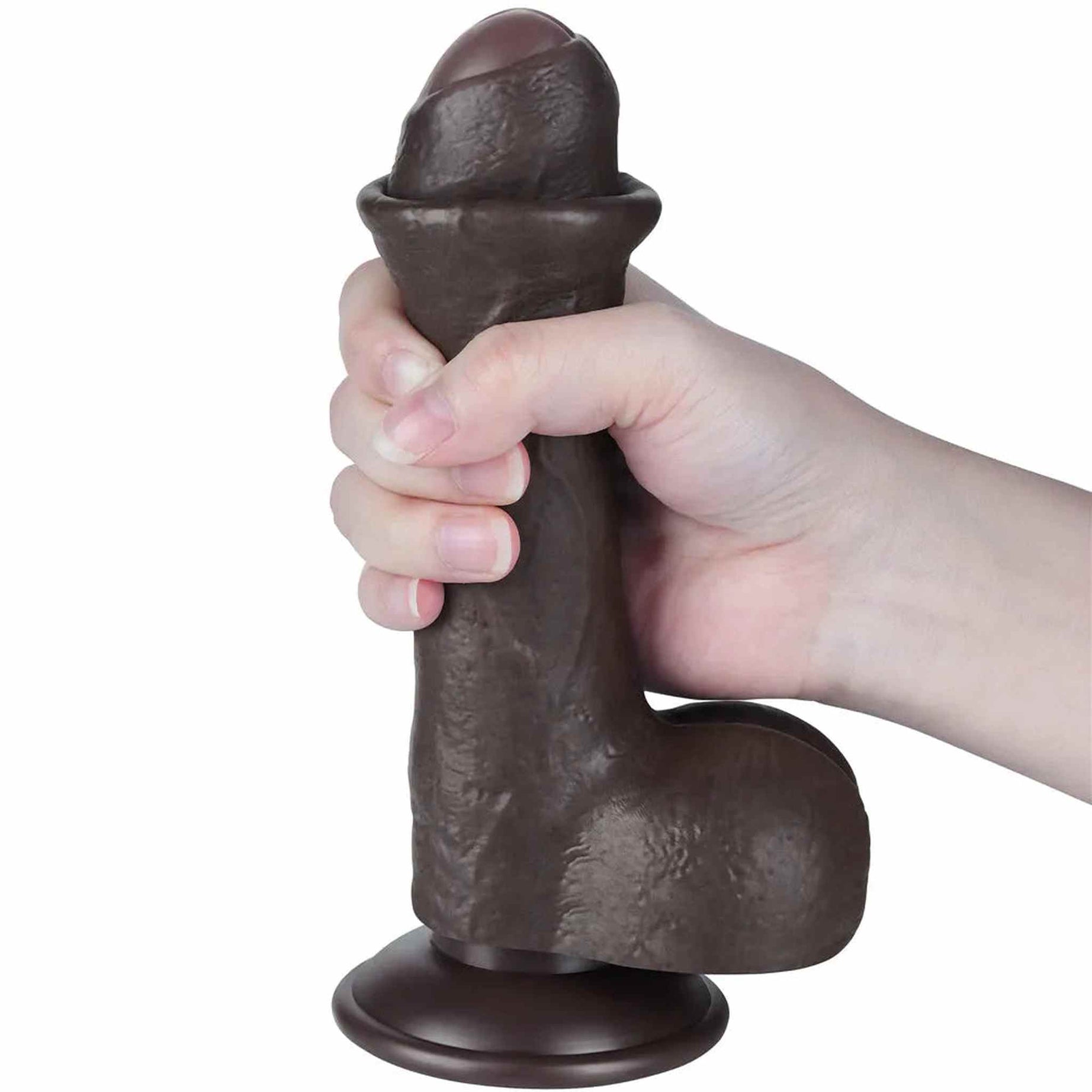 Fallo Scappellabile come un pene vero 7″ - Nero