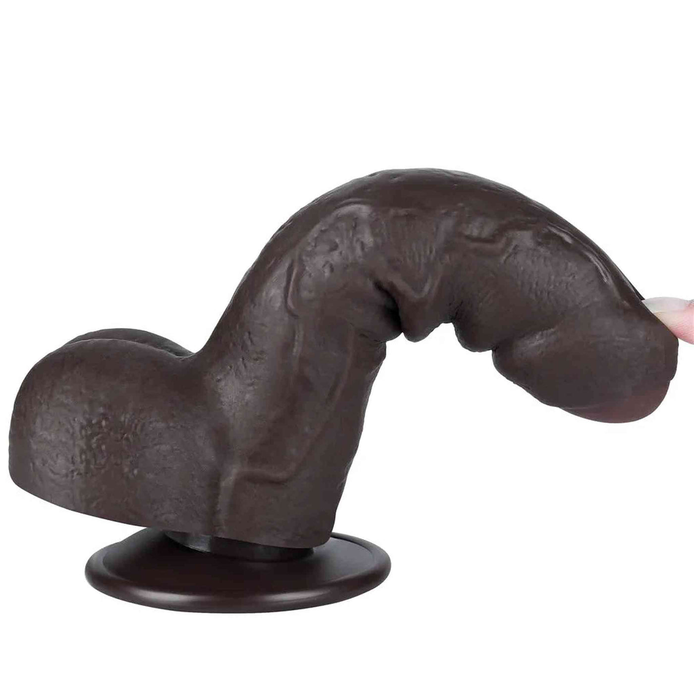 Fallo Scappellabile come un pene vero 7″ - Nero