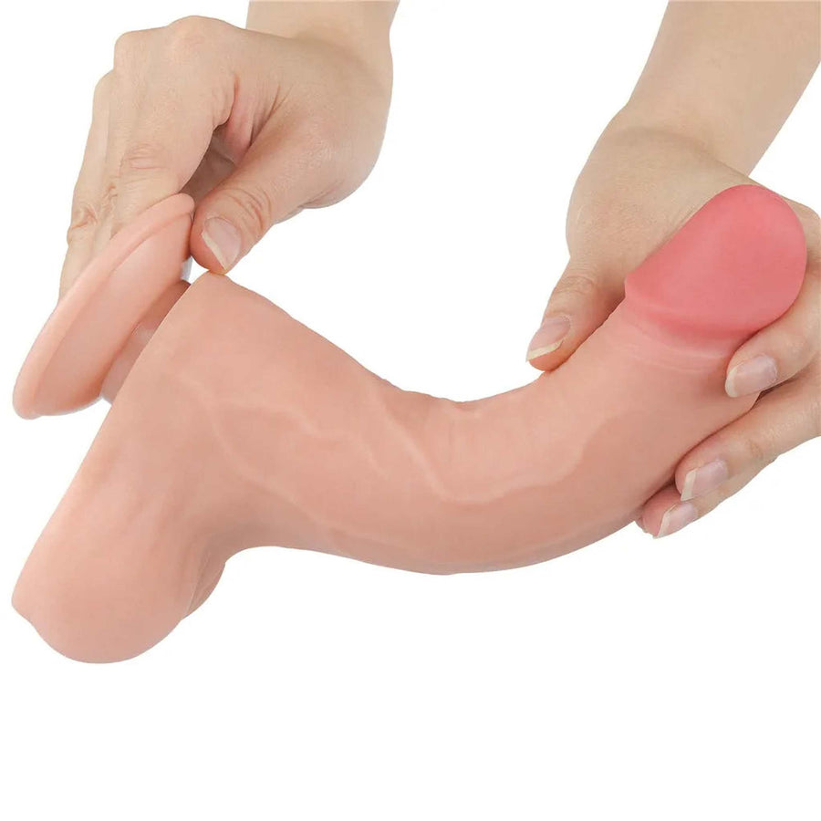 8.5'' Real Penis Removable Dildo - Pink Flesh