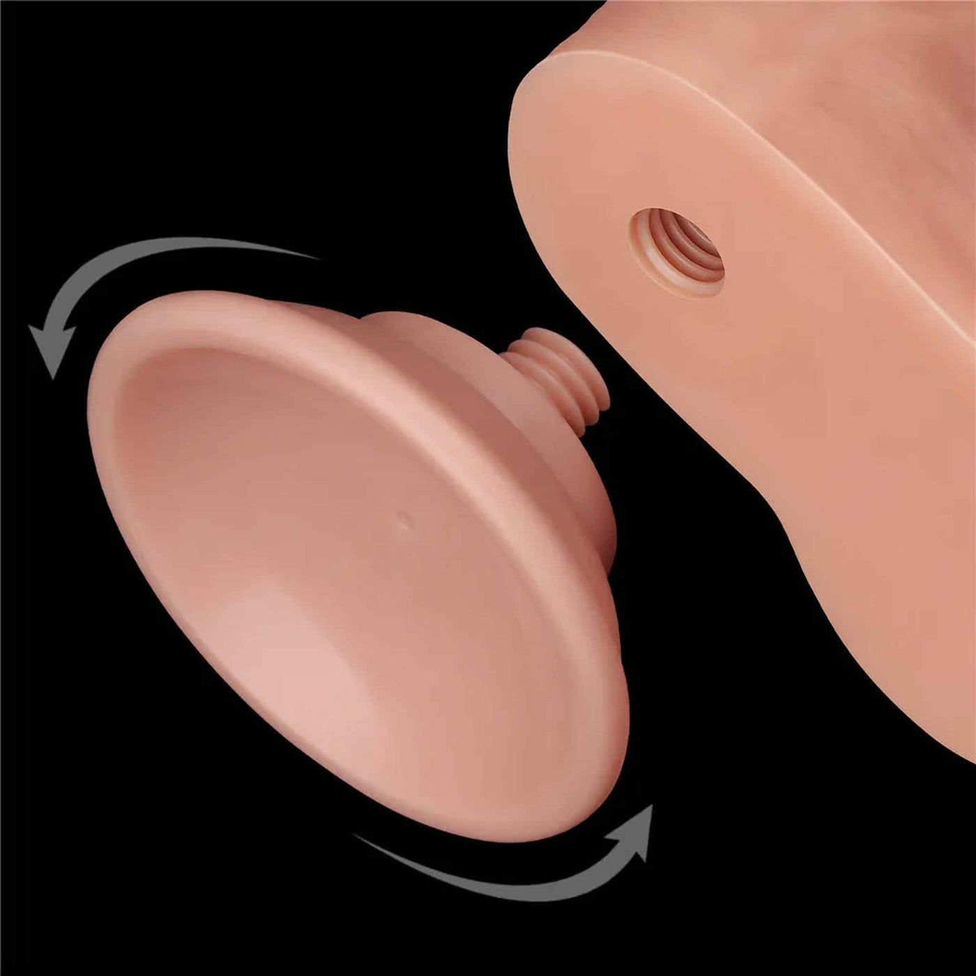 Fallo Scappellabile come un pene vero 8.5″ - Rosa Carne