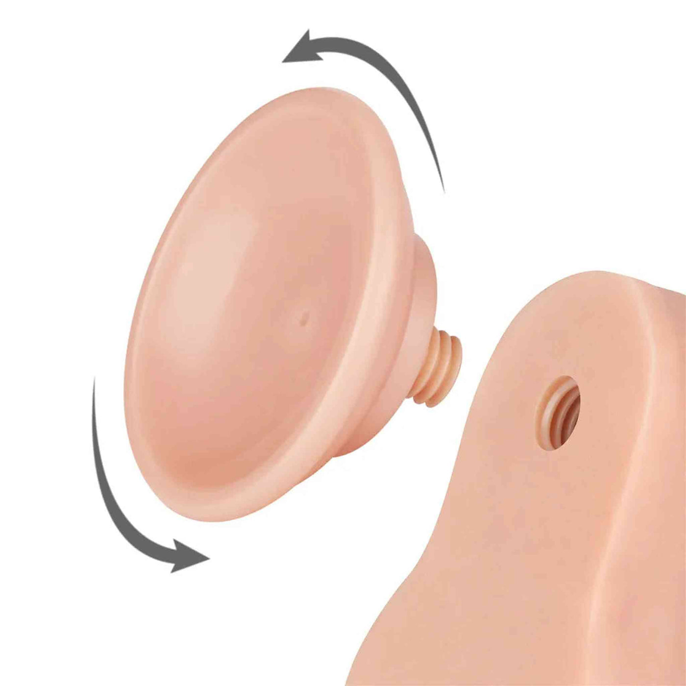 Fallo Scappellabile come un pene vero 8.5″ - Rosa Carne