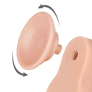 Fallo Scappellabile come un pene vero 8.5″ - Rosa Carne