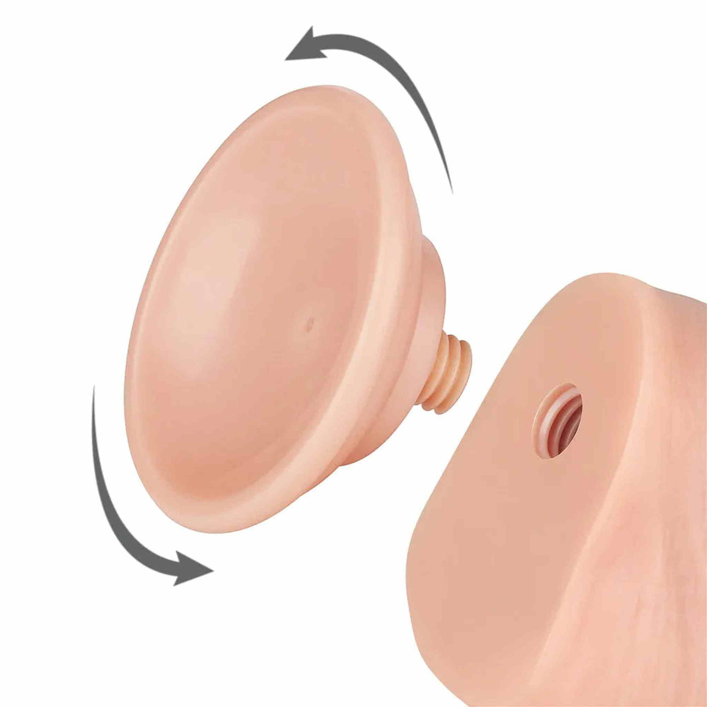 Fallo Scappellabile come un pene vero 8″ - Rosa Carne