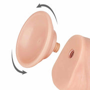 Fallo Scappellabile come un pene vero 8″ - Rosa Carne