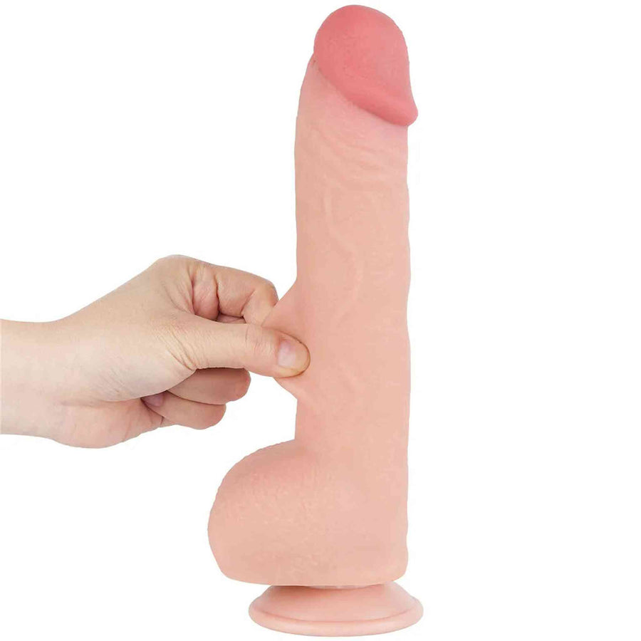 9,5 Zoll großer Dildo in Penisform – Rosa Haut