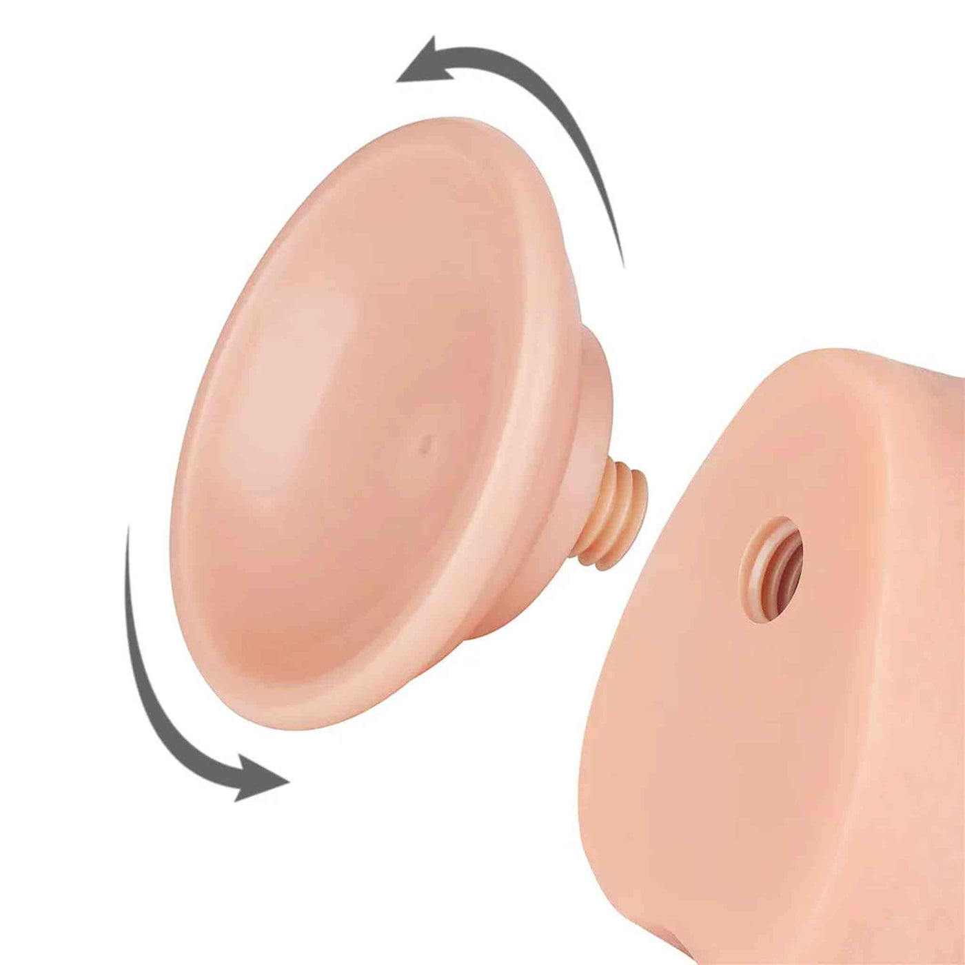 Fallo Scappellabile come un pene vero 9.5″ - Rosa Carne