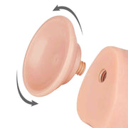 Fallo Scappellabile come un pene vero 9.5″ - Rosa Carne
