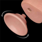 Fallo Scappellabile come un pene vero 9.5″ - Rosa Carne