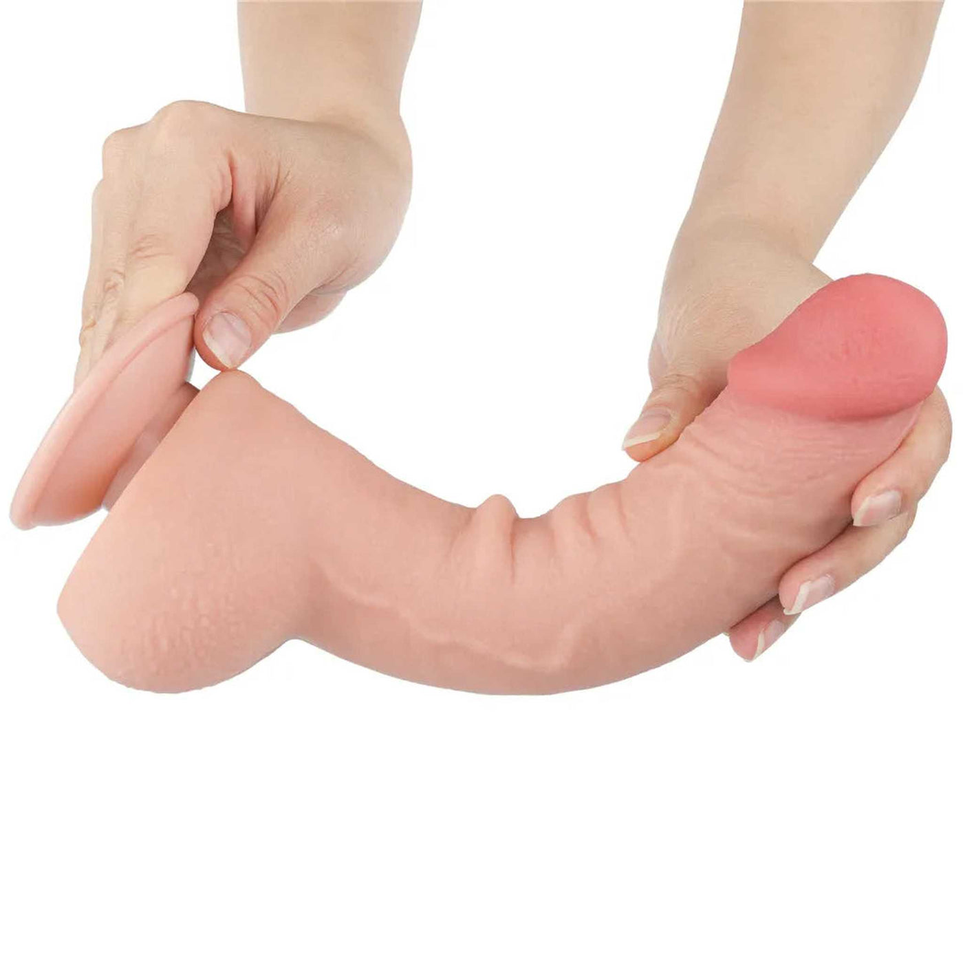 Fallo Scappellabile come un pene vero 9.5″ - Rosa Carne