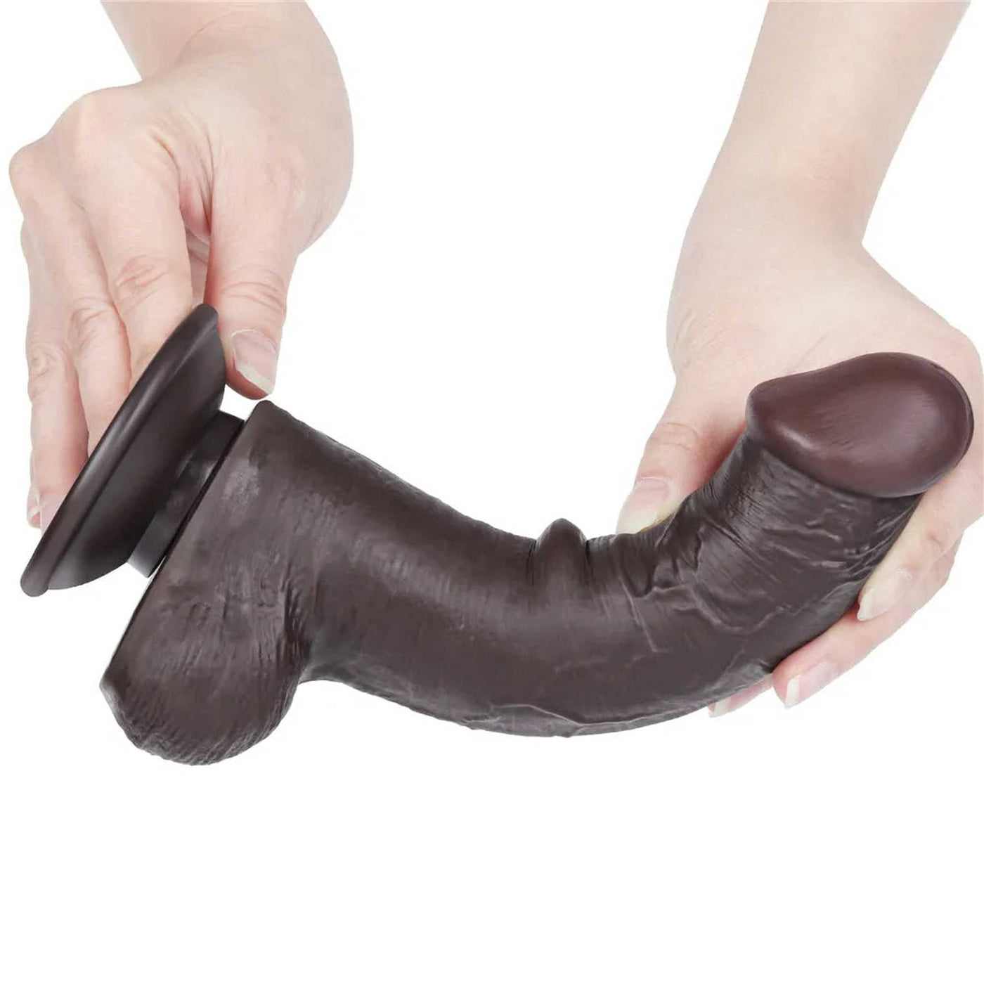 Fallo Scappellabile come un pene vero - Nero 8″