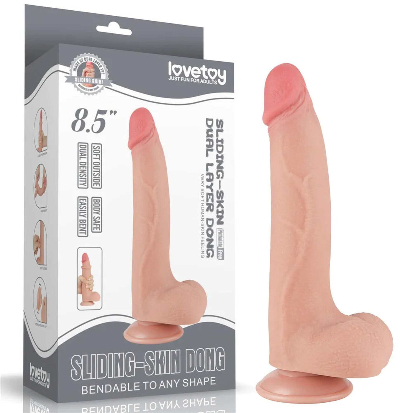 Fallo Scappellabile come un pene vero - Rosa Carne, 8.5″