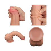 Fallo Super Realistico con Pelle Scorrevole - 11.5″ Rosa Carne
