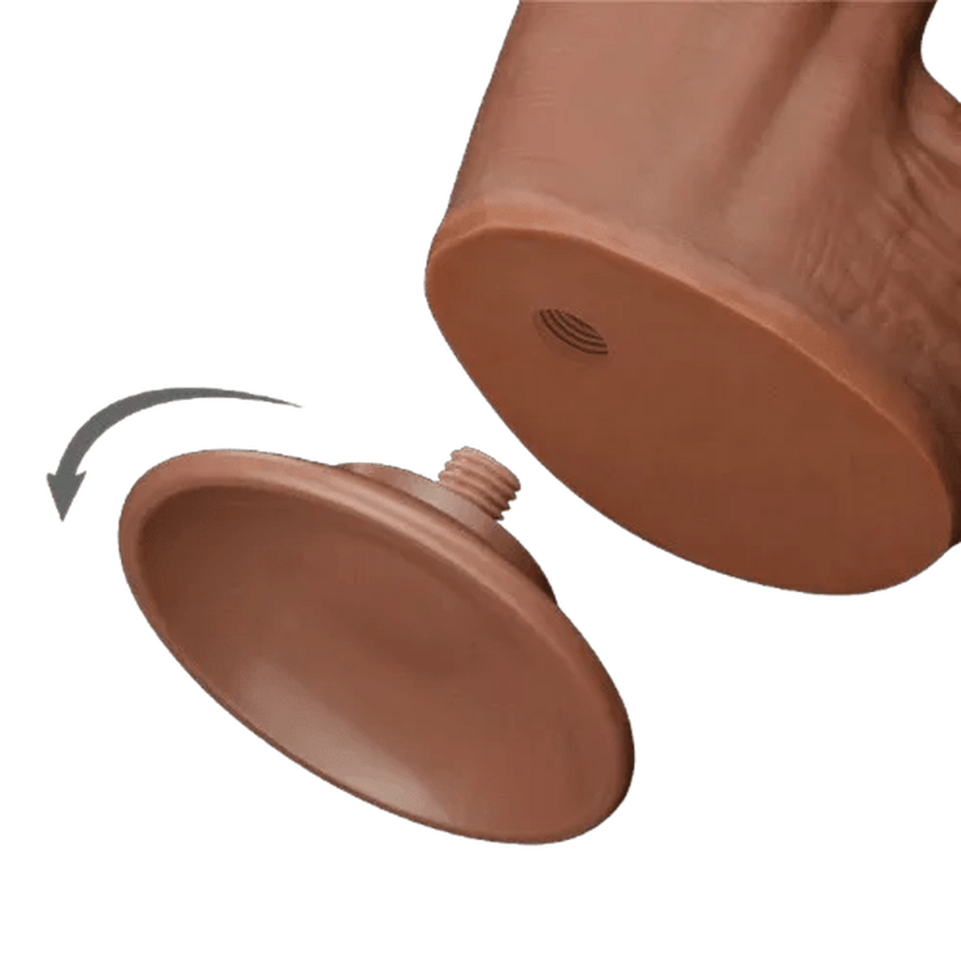 Fallo Super Realistico con Pelle Scorrevole - 12″ Mulatto 31 cm Ø 6.2 cm