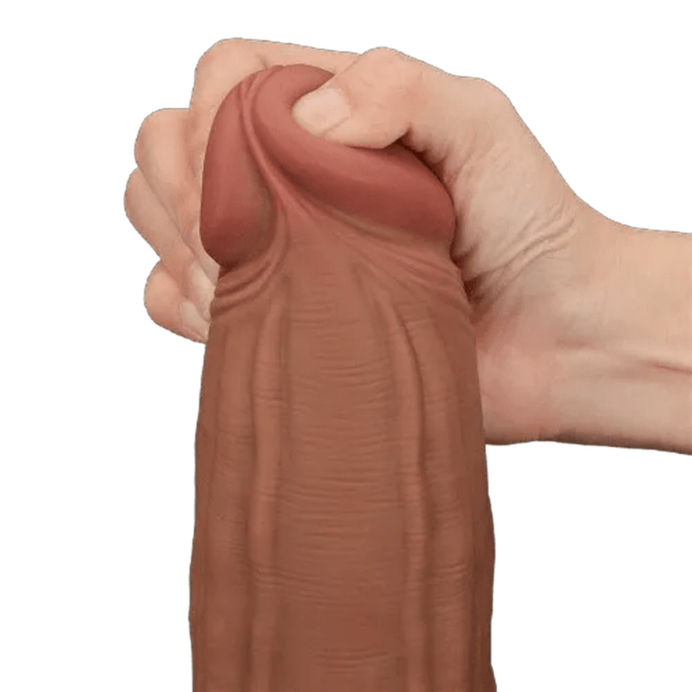 Fallo Super Realistico con Pelle Scorrevole - 12″ Mulatto 31 cm Ø 6.2 cm