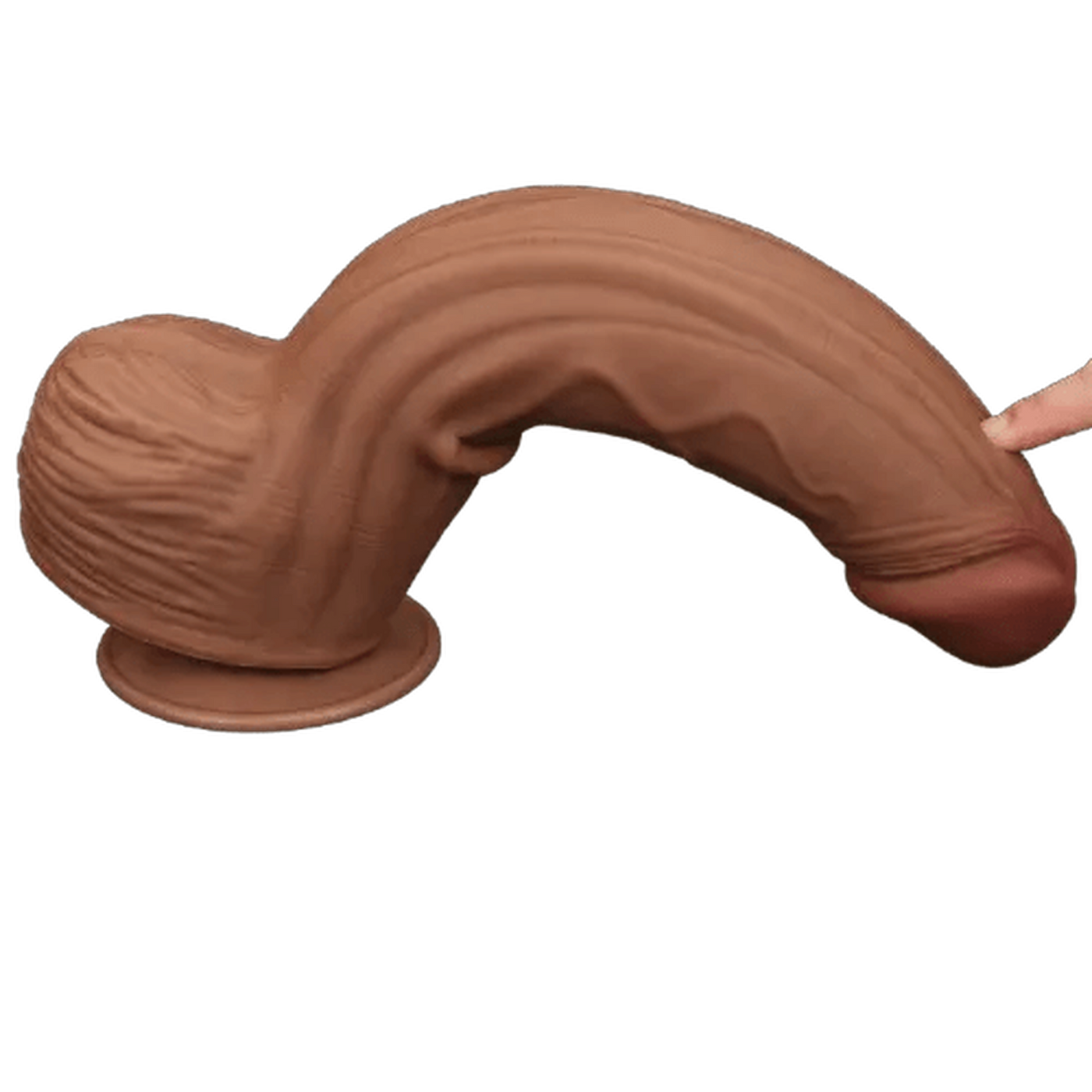 Fallo Super Realistico con Pelle Scorrevole - 12″ Mulatto 31 cm Ø 6.2 cm