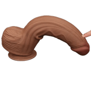 Fallo Super Realistico con Pelle Scorrevole - 12″ Mulatto 31 cm Ø 6.2 cm