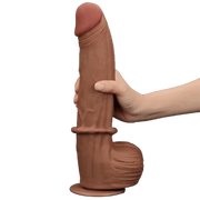 Fallo Super Realistico con Pelle Scorrevole - 12″ Mulatto 31 cm Ø 6.2 cm