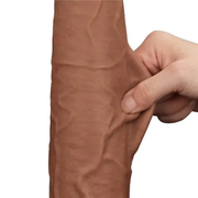 Fallo Super Realistico con Pelle Scorrevole - 13.5″ Mulatto