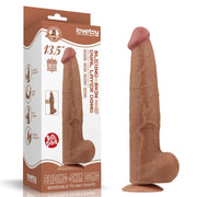 Fallo Super Realistico con Pelle Scorrevole - 13.5″ Mulatto