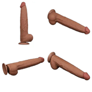 Fallo Super Realistico con Pelle Scorrevole - 13.5″ Mulatto
