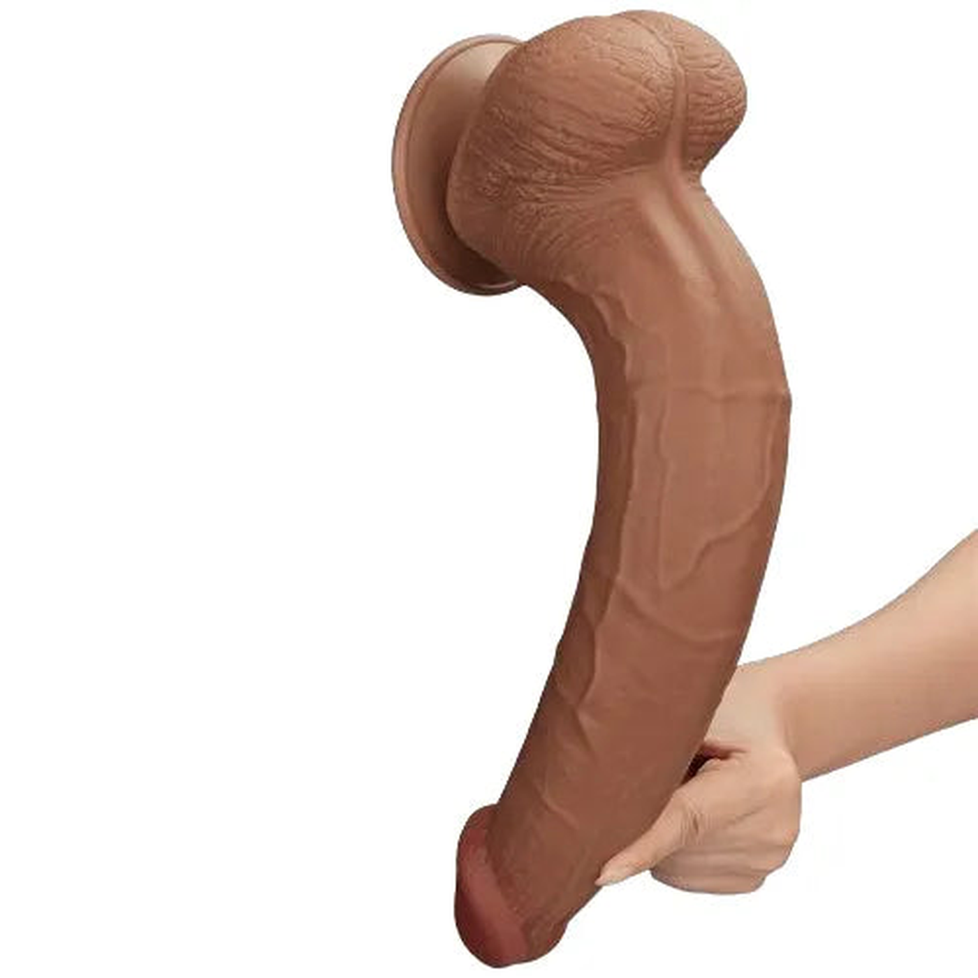 Fallo Super Realistico con Pelle Scorrevole - 13.5″ Mulatto