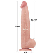 Fallo Super Realistico con Pelle Scorrevole - 13.5″ Rosa Carne