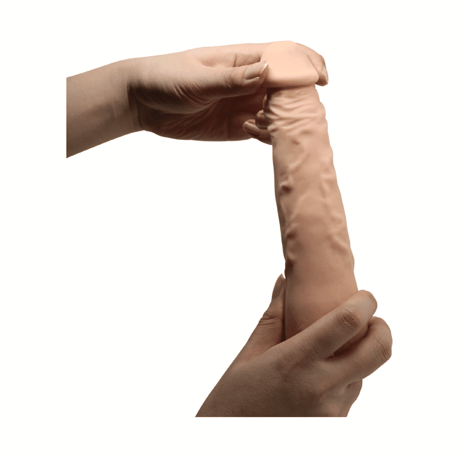 Super Realistic and Soft Phallus with Suction Cup - 25 cm, 18 cm penetrable Ø 4.1 cm