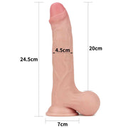 Fallo realistico con pelle scorrevole come un membro vero - 9.5 ″ 24 cm x Ø 4.5 cm