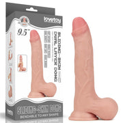 Fallo realistico con pelle scorrevole come un membro vero - 9.5 ″ 24 cm x Ø 4.5 cm