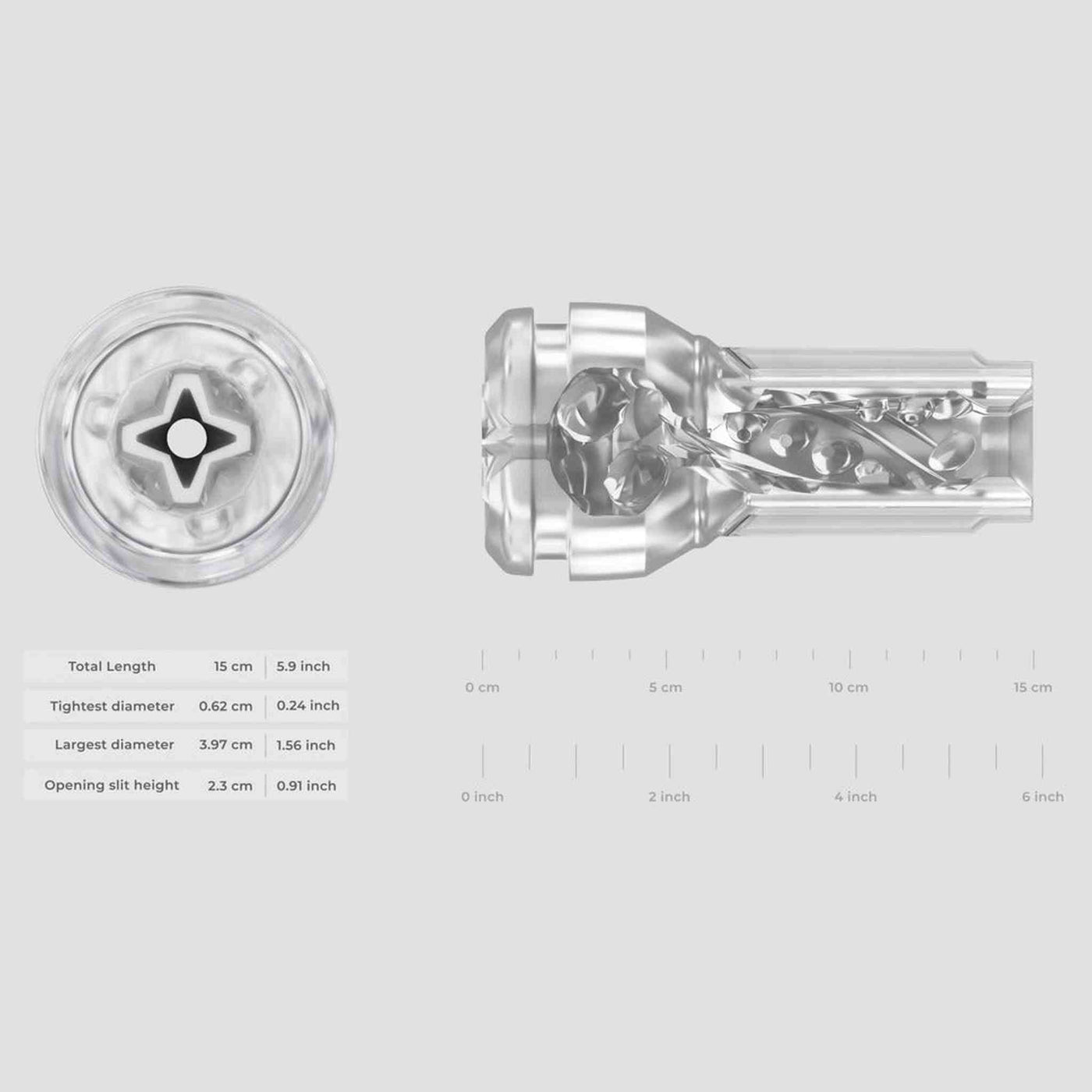 Feel Pocket Stroker Crystal + PowerBlow
