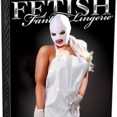 Femme Fatale Outfit Medical Fetish con Cappuccio e Grembiule